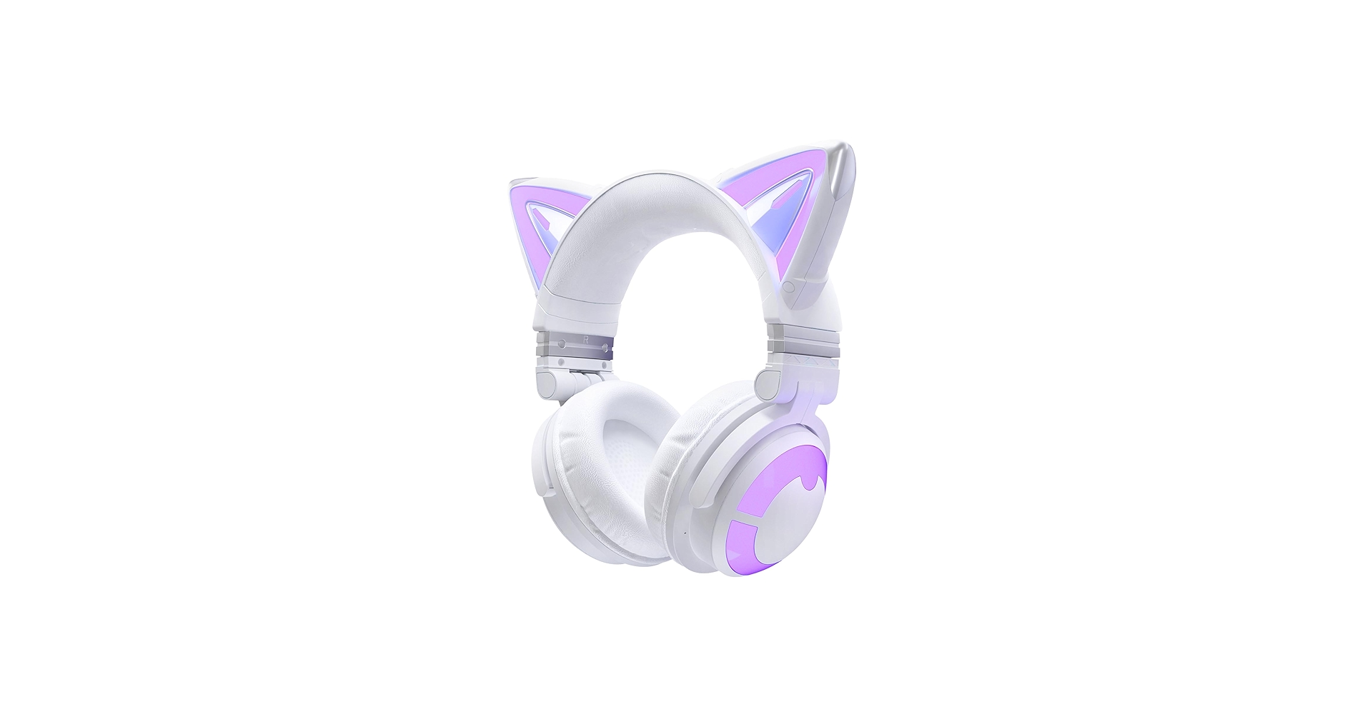 猫耳デザイン yowu Headphones CE ホワイト 61K+A-wAbUL.jpg_BO30,255,255,
